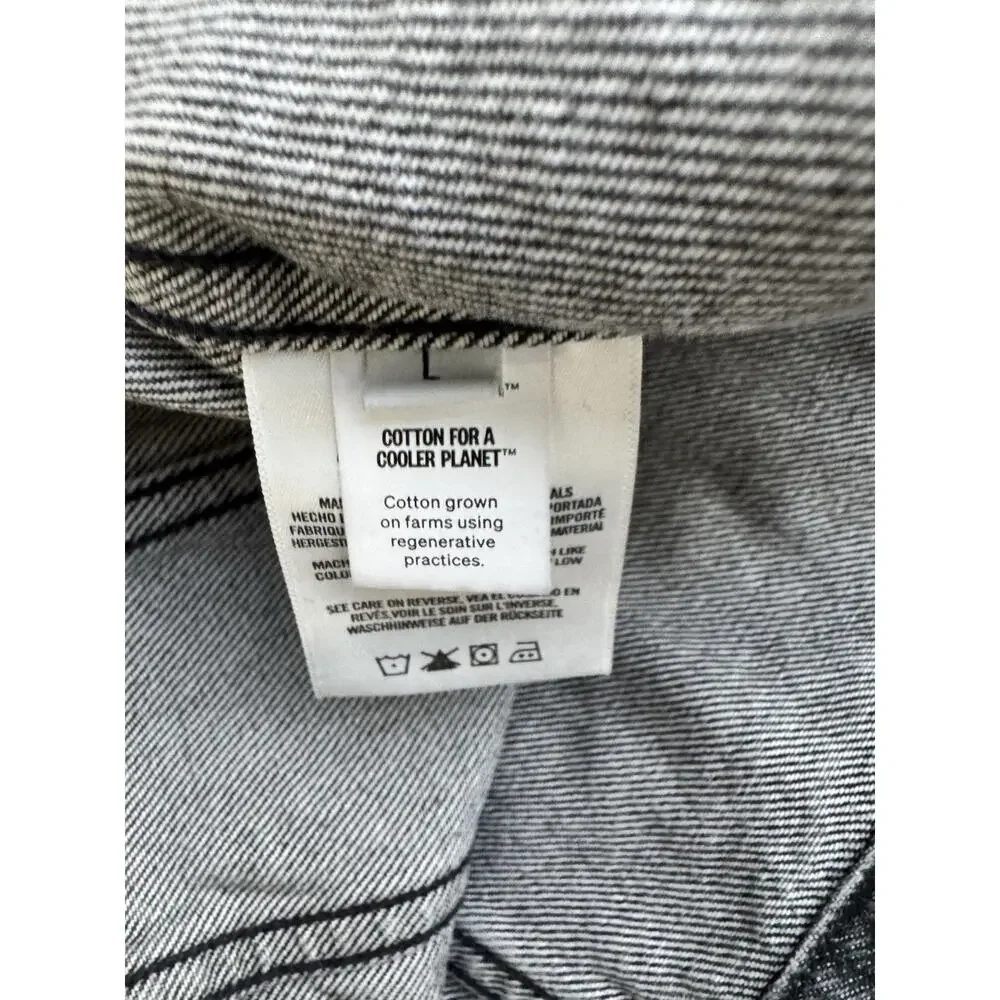 Agolde Womens Palmer Cropped Oversized Denim Jacket, Space Spirit NWT! - Picture 6 of 8